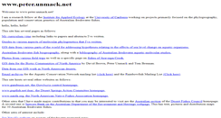 Desktop Screenshot of peter.unmack.net